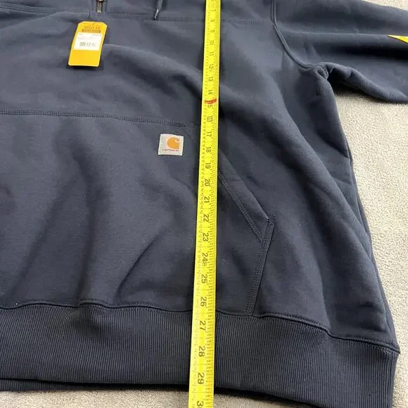 Carhartt Rain Defender Paxton Heavyweight 1/4 Zip Hoodie Sweatshirt Mens 4XL NWT - Picture 12 of 12